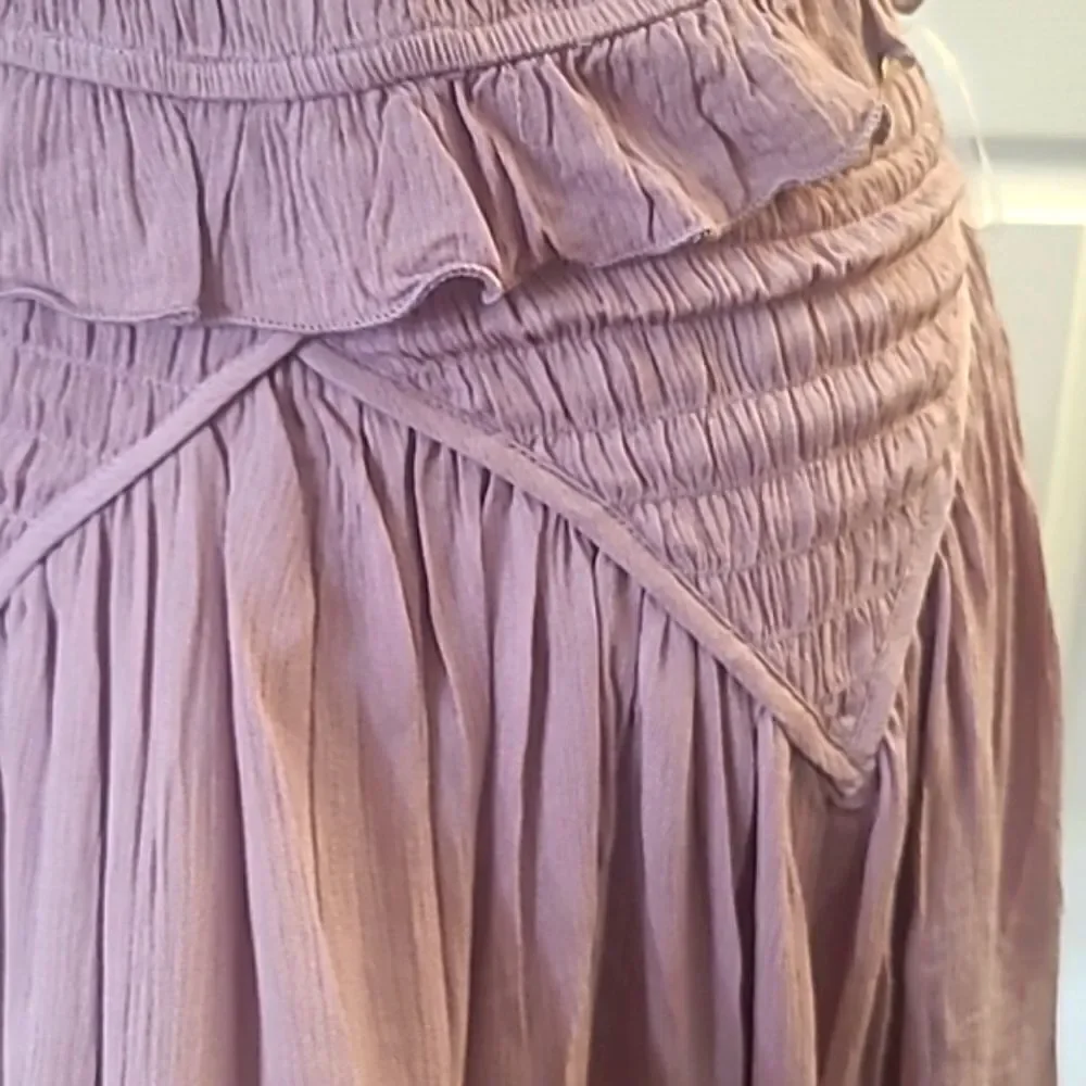 Lavendar Matching Set  Smocked Top Skirt Feminine Frilly Boho Outfit